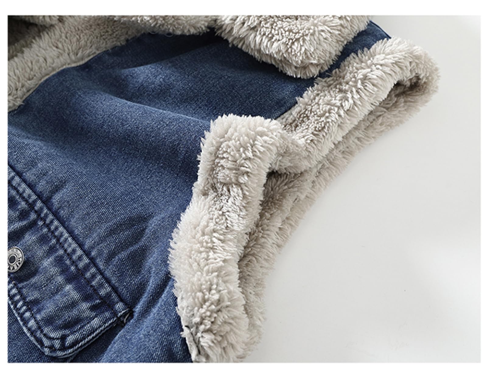 Damska kamizelka denim Sherpa na zimę, ocieplana polarową podszewką, bezrękawnik jeansowy na przód, kamizelka
