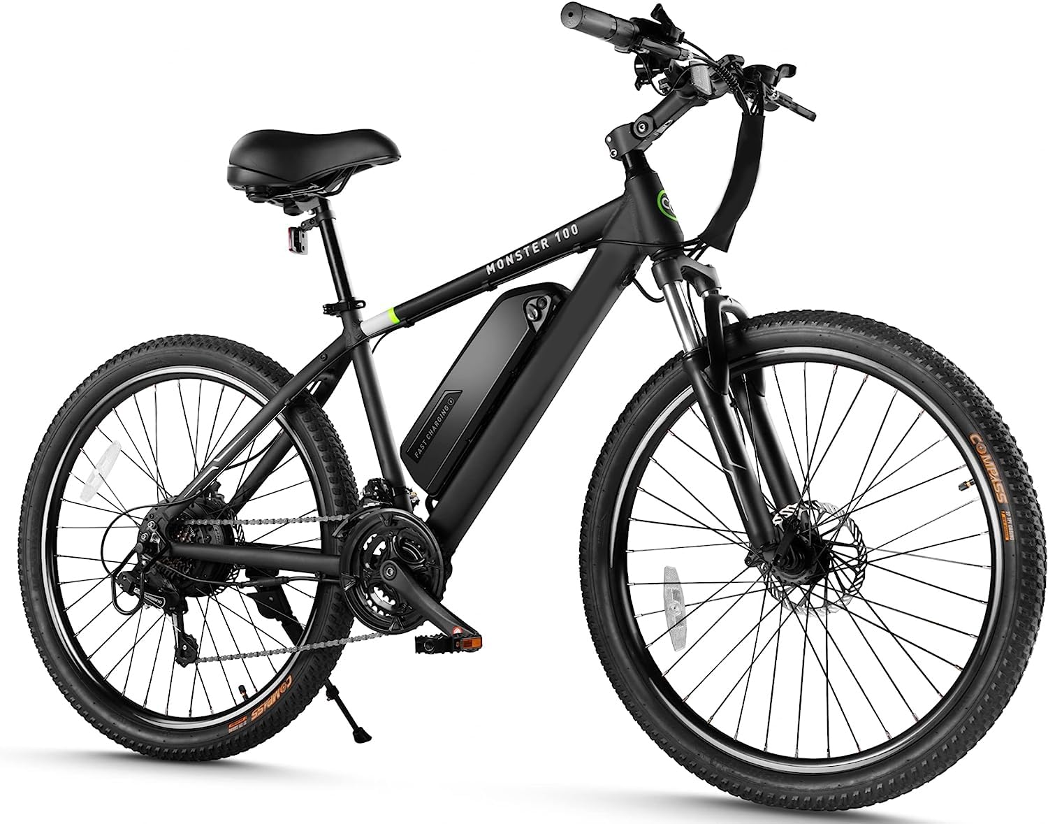 Electric Bike for Adults,350W BAFANG Motor(Peak 500W), 4A 3H Fast Charge, 468Wh Li-ion Battery, 21 Speed Gear, Air Saddle, 45 Miles 20 MPH 26" Mountain Ebike