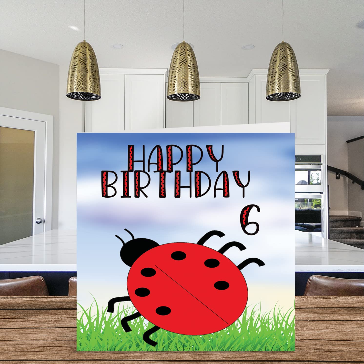 Carte D'anniversaire 6 Ans – Carte D'anniversaire Coccinelle – Carte D'anniversaire Pour Garçon Et Fille De 6 Ans Cartes D'anniversaire Pour Lui Ou Elle Carte De Vœux