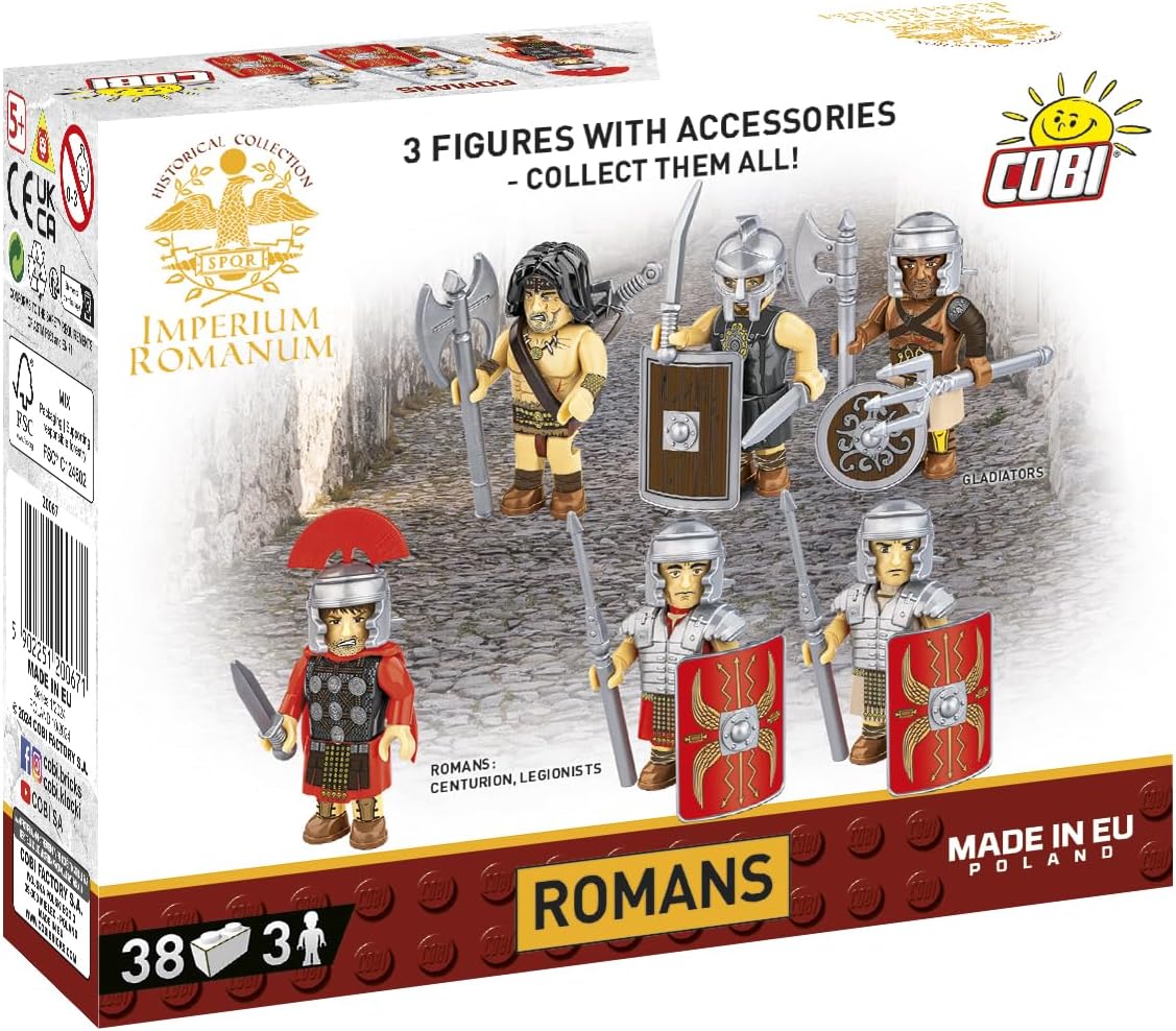 COBI Historical Collection: Imperium Romanum Romans Building Set, 38 Pieces