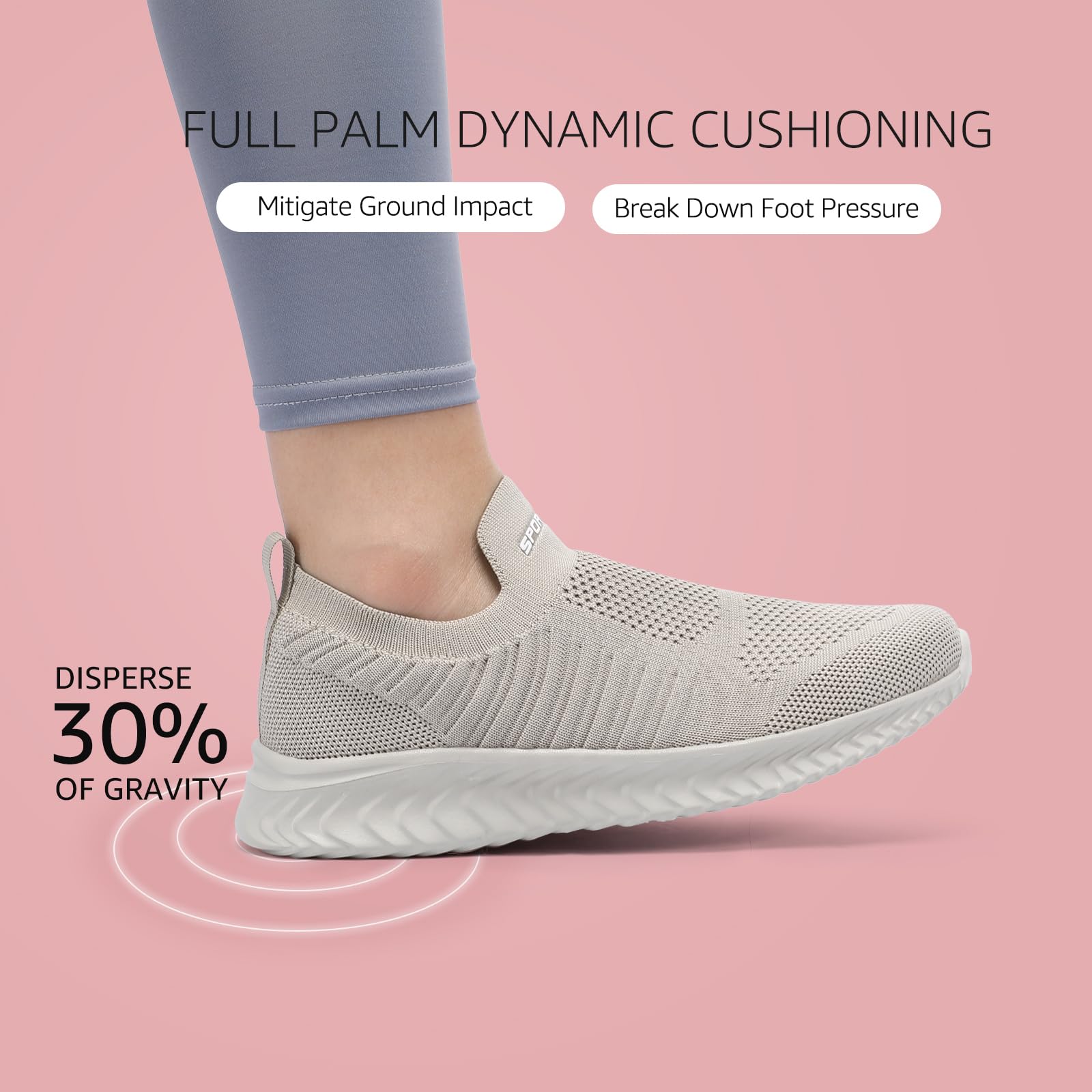 STQ Scarpe Sneakers Donna Senza Lacci Comode Traspiranti Leggera