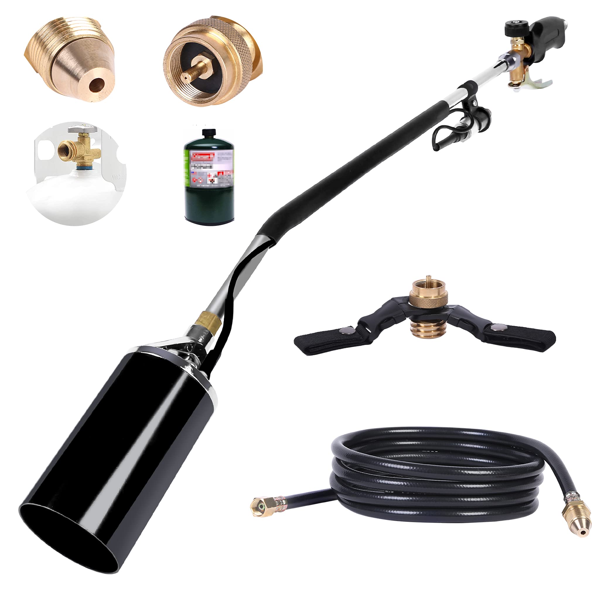 Propane Torch Weed Burner,Blow Torch,Heavy Duty,High Output 500,000 BTU,Flamethrower with Gas