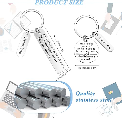 Miniatura 2 de Yinkin 16 piezas de regalos de agradecimiento a los empleados a granel regalos de agradecimiento para compañeros de trabajo llavero para regalos de