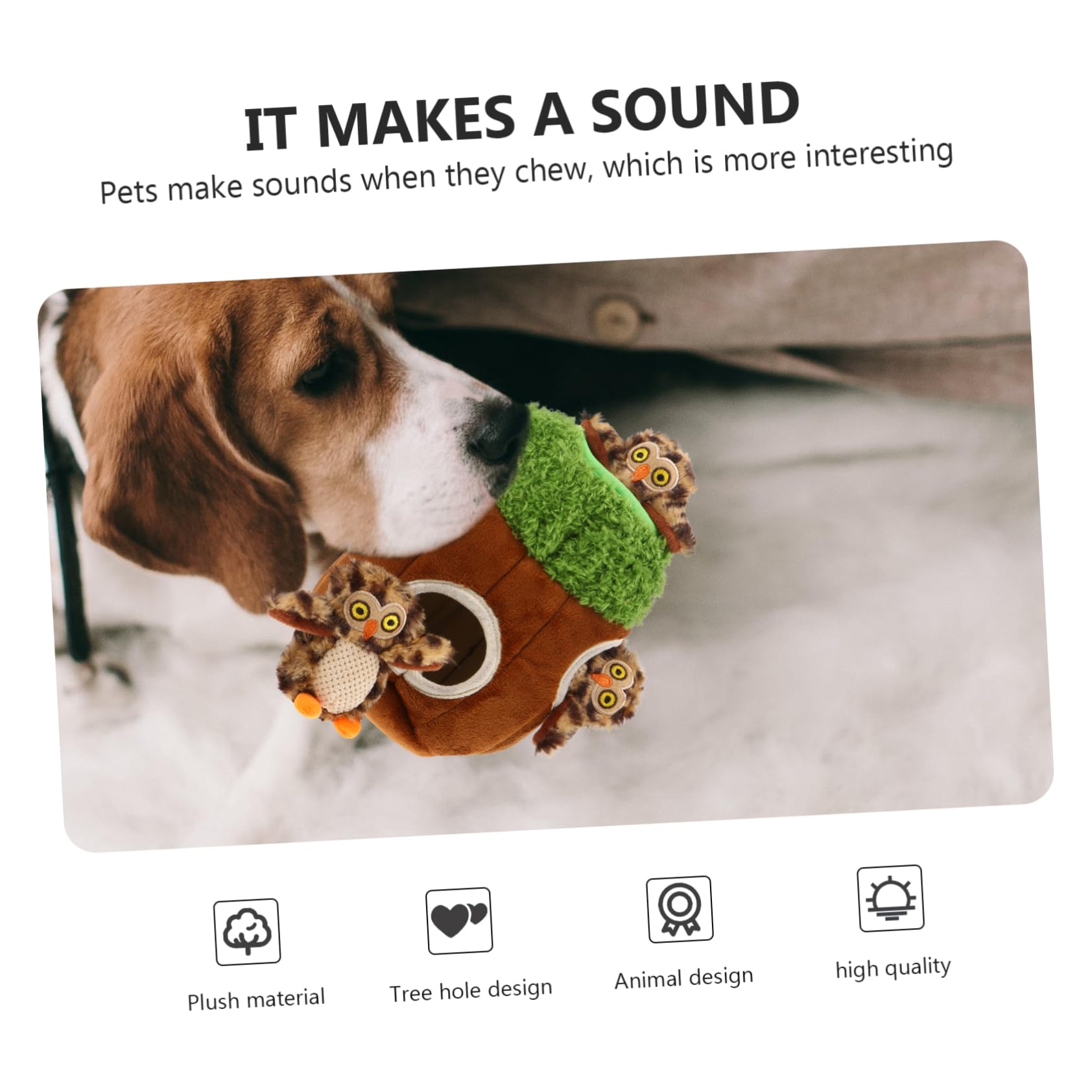 Kisangel 4pièces Set De Jouets Cachés Peluche Squeaky pour Chien Jouet Interactif De Recherche Molar Et Anti-déstructeur pour Chiots Et Chiens Actifs