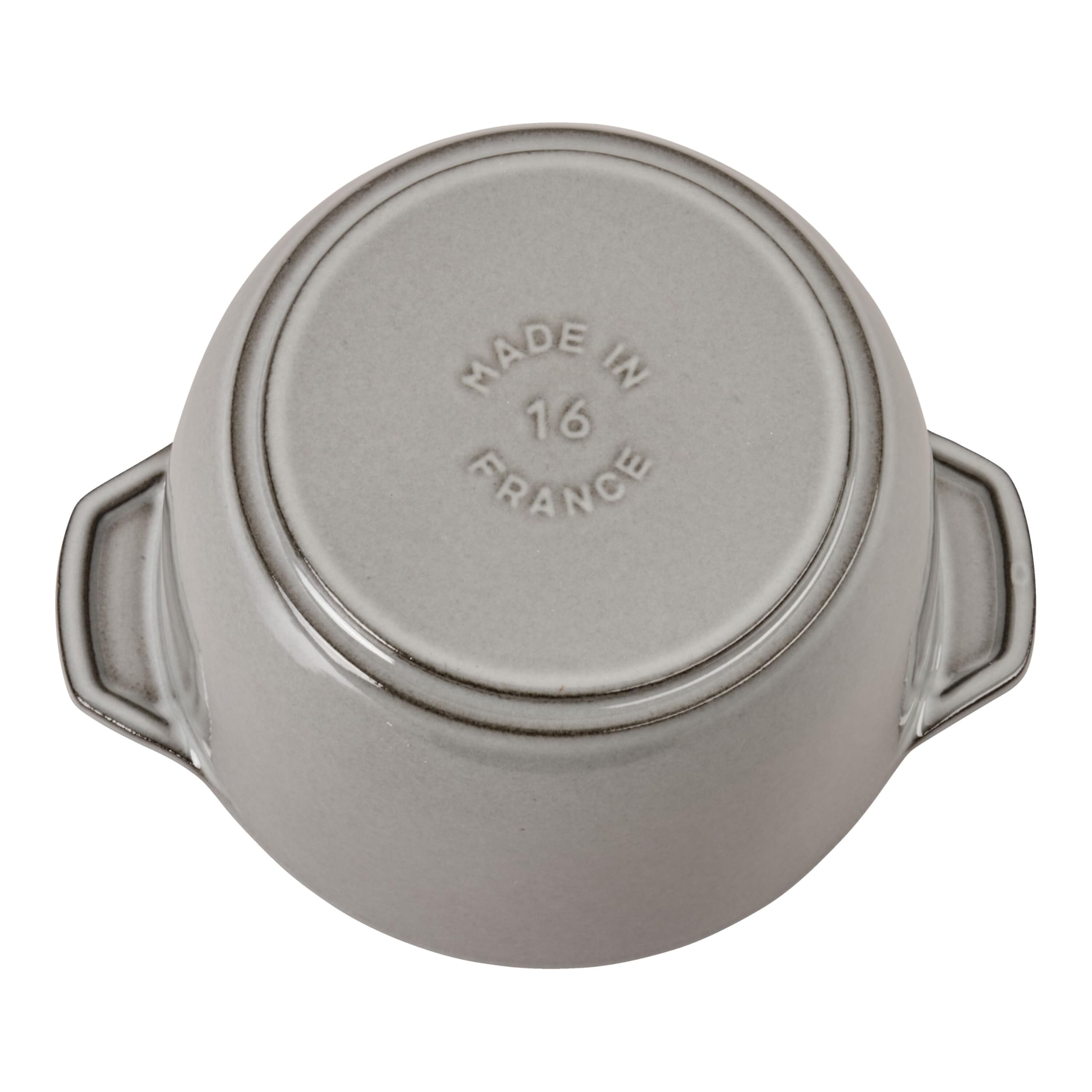 ストウブ(Staub) ラ ココット de GOHAN グレー M 16cm