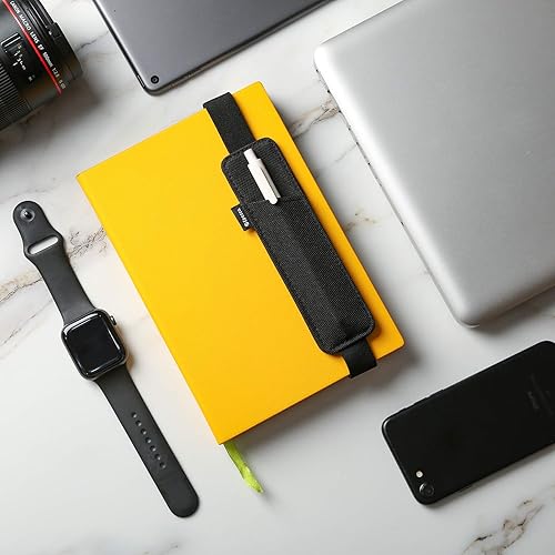 Miniatura 6 de Epessa Soporte portátil para bolígrafo, soporte para lápices, funda para bolígrafos para diarios, cuadernos, libros, fundas rígidas para tabletas,