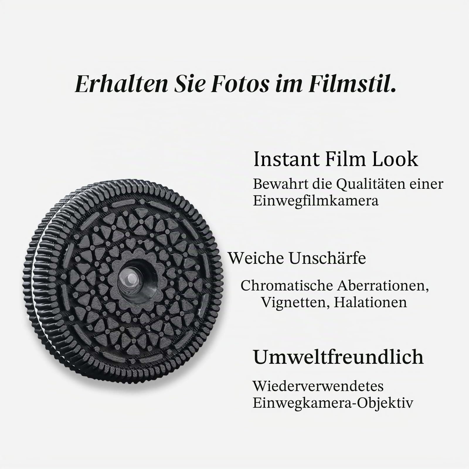32 mm F10 Pancake Objektiv für Sony E Mount kompatibel mit Sony ZV-E10, ZV-E10II, A6700, A6600, A6400, A7C II, A7C, A7CR, A7II, A7SIII, A7III, A6100, A7RIV, A7RIII, NEX