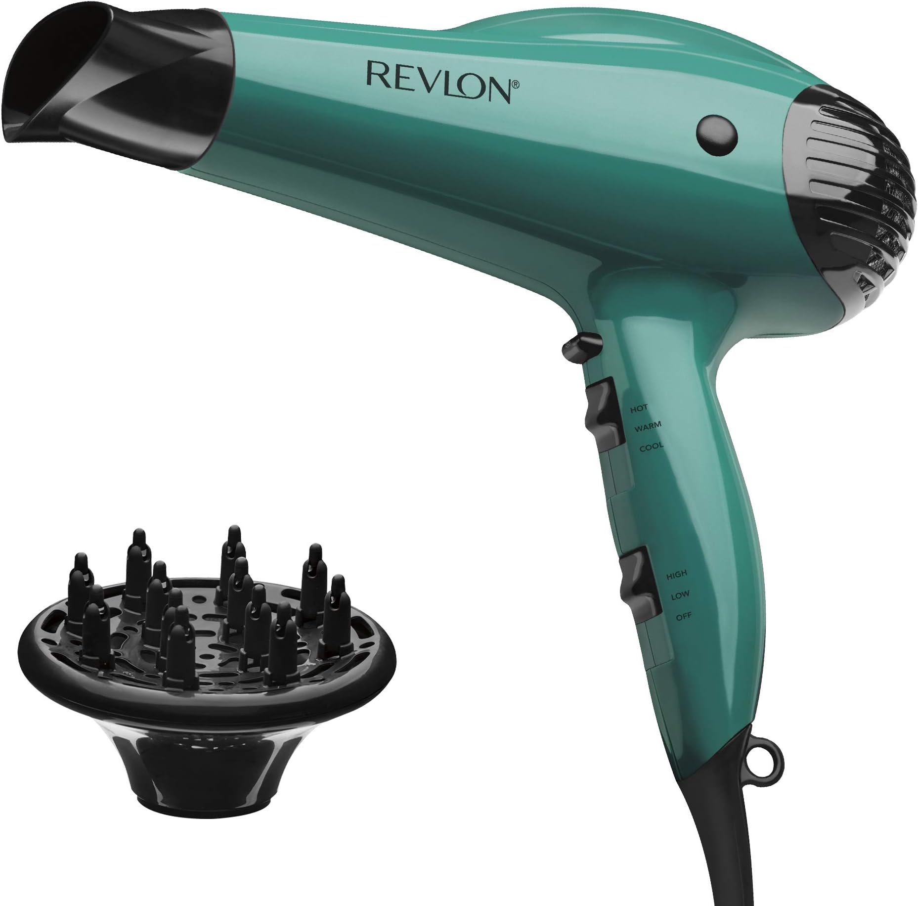 Volume Booster Hair Dryer | 1875W for Voluminous Lift and Body, (Green)