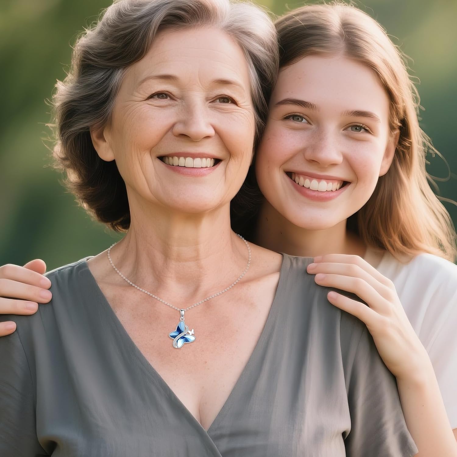 POPLYKE Butterfly Necklace Sterling Silver 925 Infinity Dragonfly Pendant Jewelry Gifts for Women - Image 5