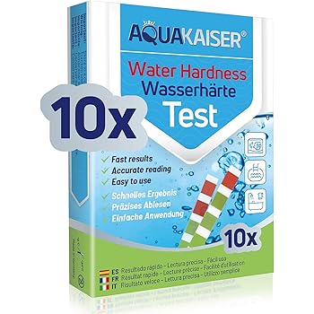 aquaself Wasserhärte Teststreifen 7 Stück Deutscher Härtebereich