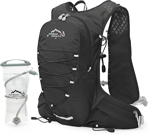Miniatura 17 de Chaleco de hidratación para correr para hombres y mujeres, mochila de agua para correr, paquete de hidratación de 3 litros, para correr, maratón,