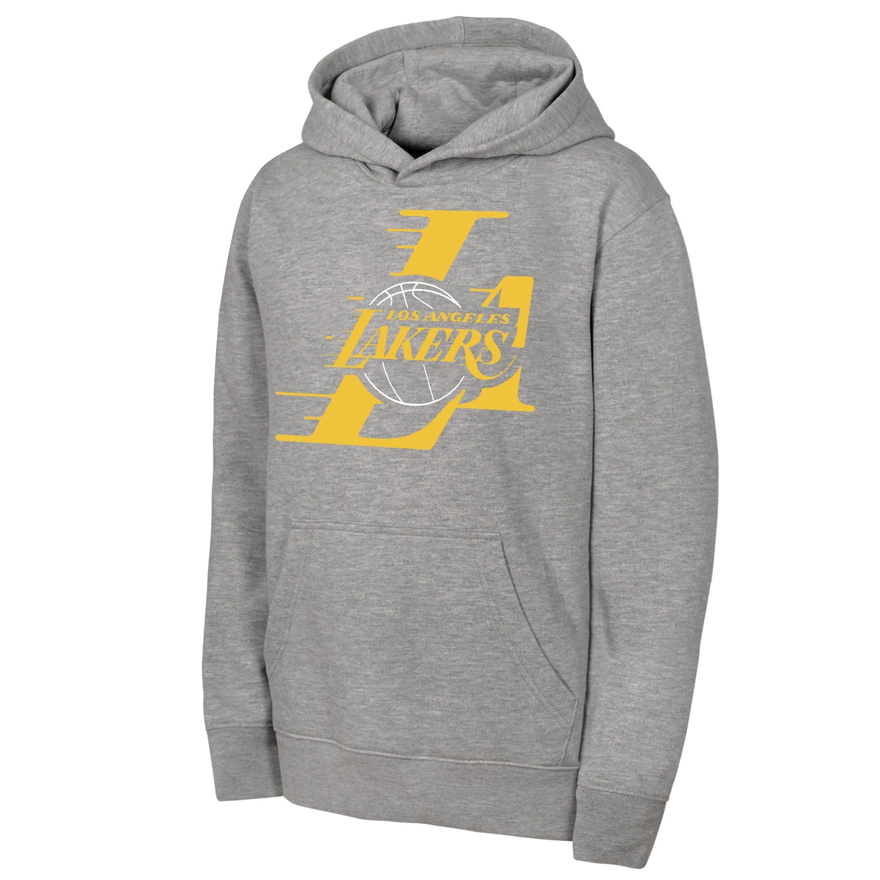 NBA Mens Fleece Hoodie, Heather Grey, S EU