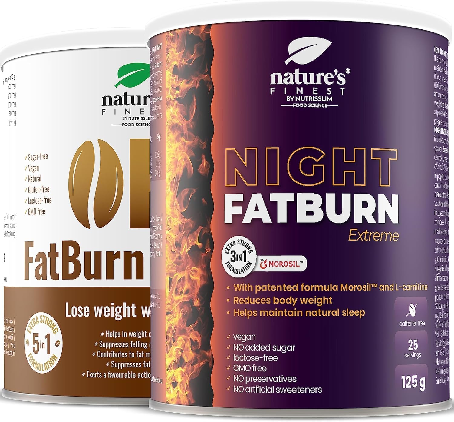 Nature’s Finest Nacht FatBurn Extreme + OK!Fatburn Koffie | Formule voor intense vetverbranding | Stimuleer de stofwisseling en energie | Ondersteuning voor gewichtsverlies | Natuurlijke ingrediënten