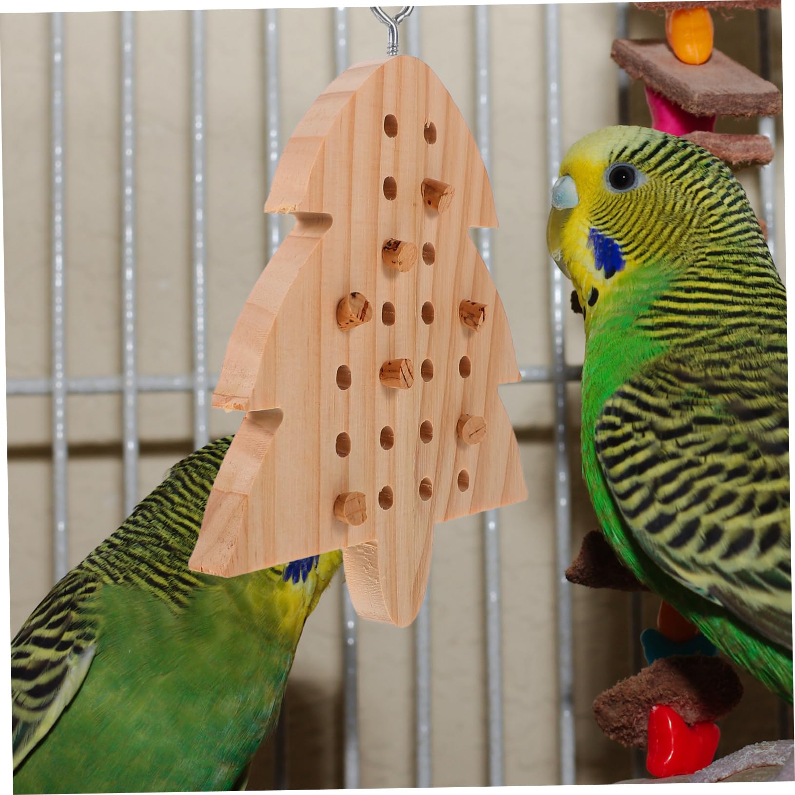 Amazon | MERRYHAPY 鳥用咬合玩具 鹦鹉咀嚼トイ 吊り下げ型パラキート