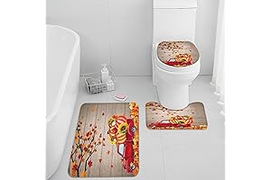 ArtSocket Harvest Truck Fall Bathroom Rug Sets