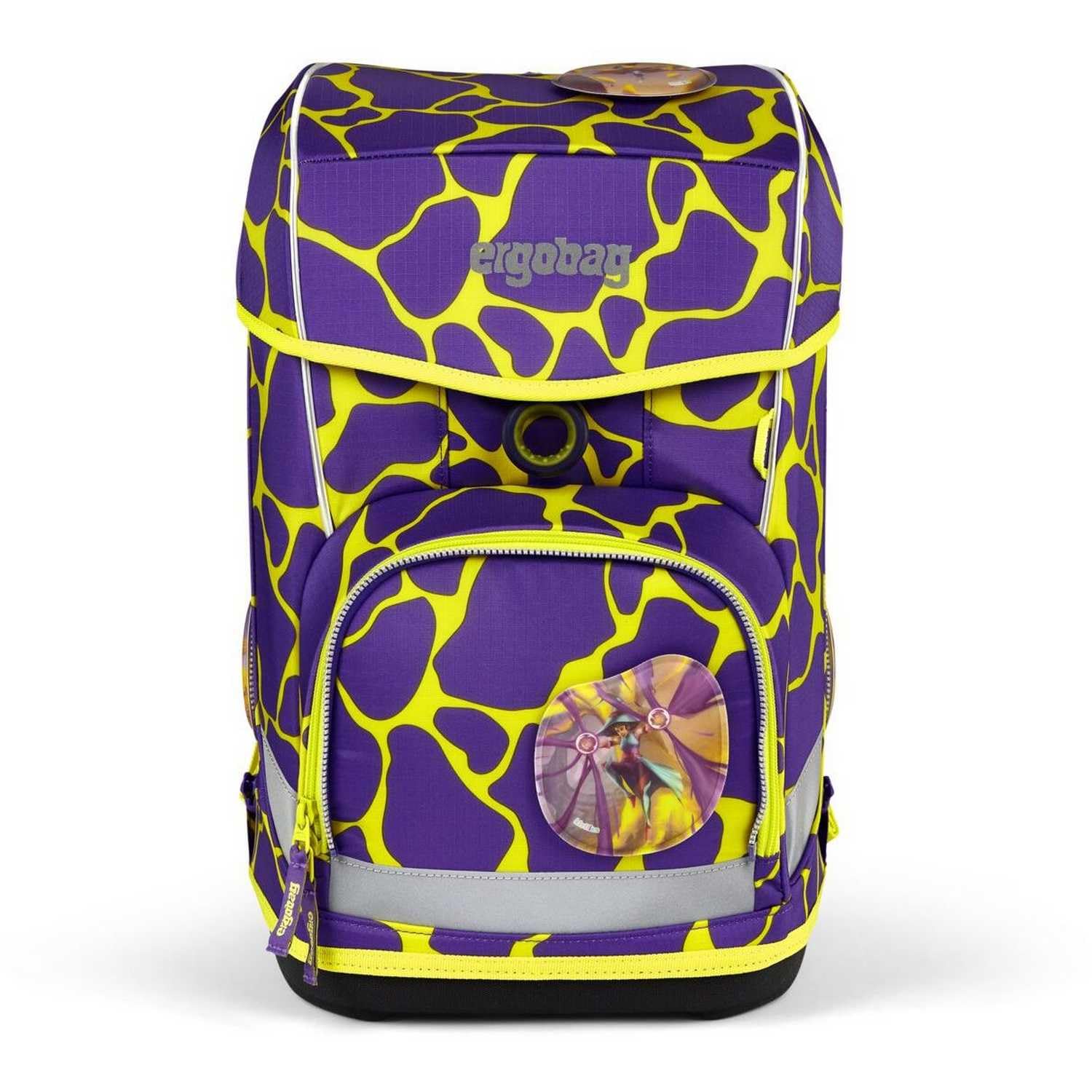 ergobag Schulranzen-Set cubo Light Set SuBärkraft - Lila | extra leichter ergonomischer Schulranzen mit nur 780 g im 6-teiligen Set aus der Vorgänger-Kollektion für die Schule