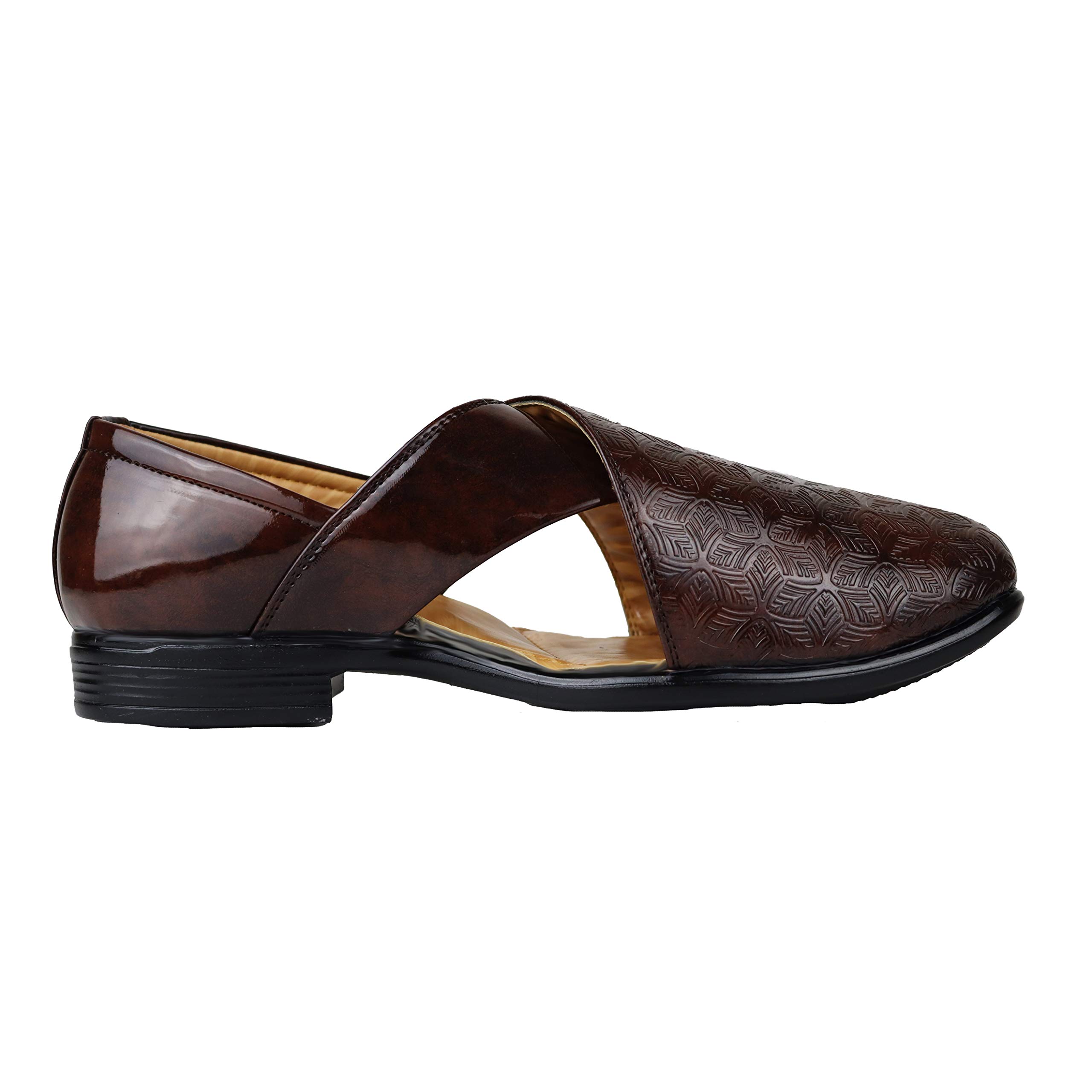 See full amazon price history chart for HIKBI Patent Leather/Peshawari Shoes/Ethnic Jutti for Men (Brown, Numeric_7) HIKBI Patent Leather/Peshawari Shoes/Ethnic Jutti for Men (Brown, Numeric_7) (B091PSHV6M) Amazon Price History, Amazon Price Tracker