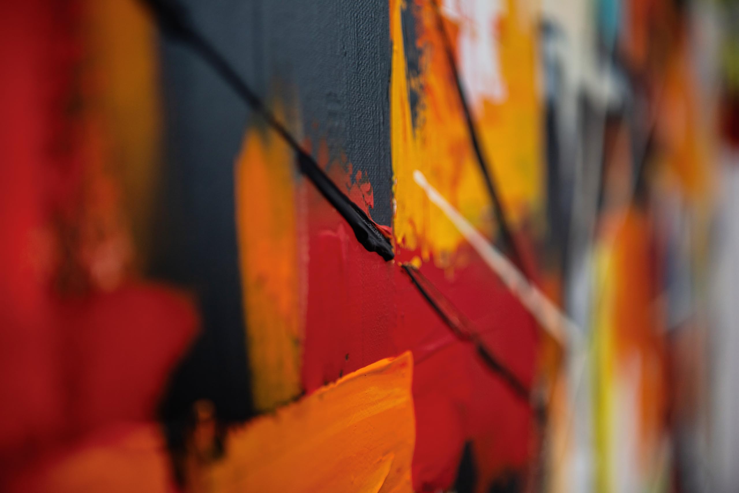 Monica Mirafiori I 160x60 cm I Tableau Peint à la Main I Modèles Tableau I Peintre Moderne I Tableaux Peintures I Toile sur Cadre en Bois
