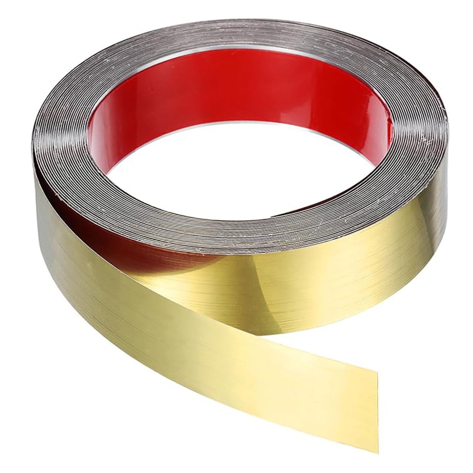Listwy I Listwy Ścienne | Wykończenie Lustra Metalicznego Ze Stali Nierdzewnej, Listwa Lustrzana, Powłoka I Kij Do Ramki Esp(Size:98.4ft (30m)x1.97in (5cm),Kolor:Titanium Szczotkowane Tytanowe Złoto)