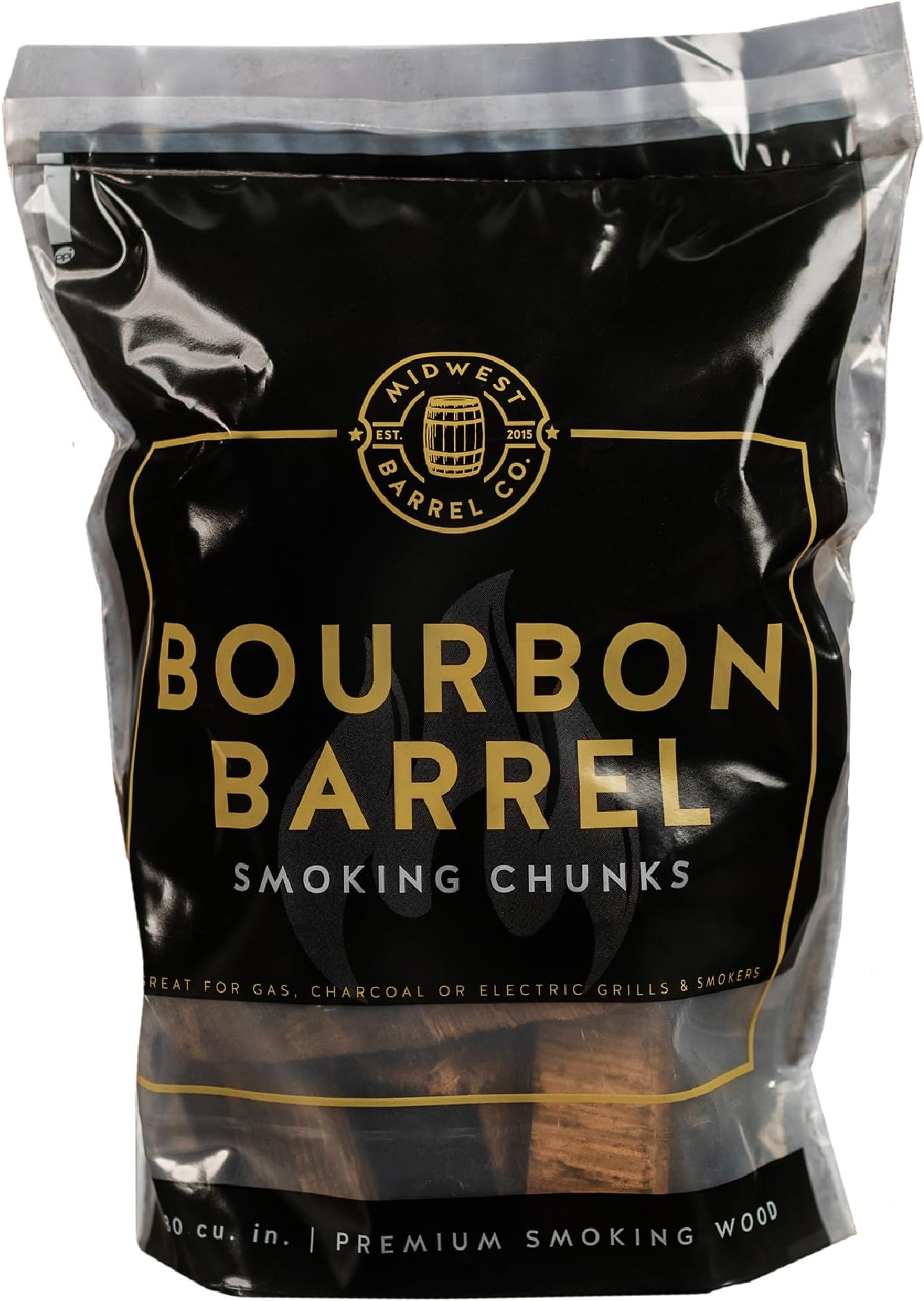 Midwest Barrel Company Authentic Barrel BBQ Smoking Wood (Bourbon Barrel BBQ Smoking Wood)