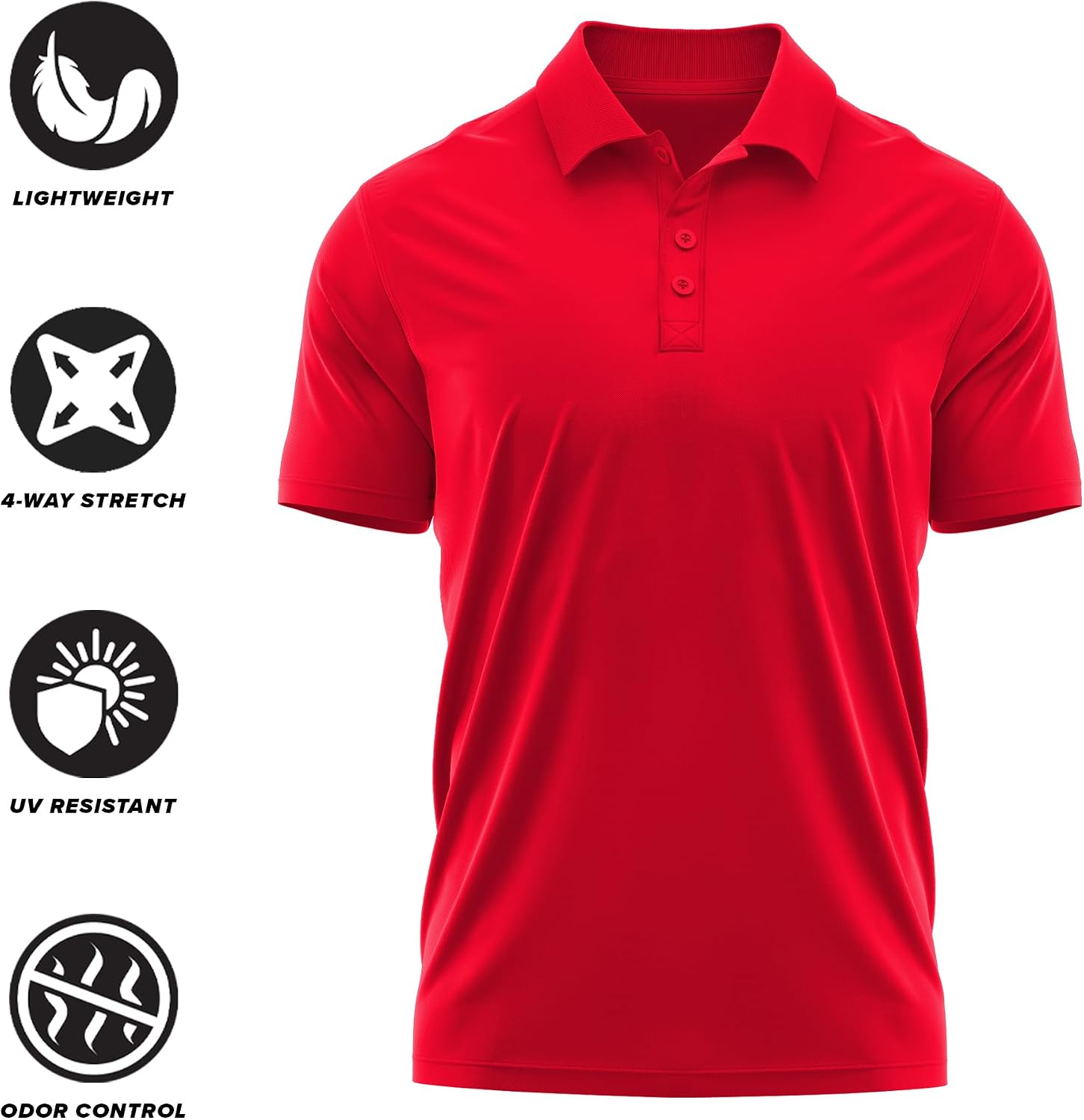 Official NCAA Men's Sport Polo Short Sleeve Shirt Left Chest Collegiate Logo Collection