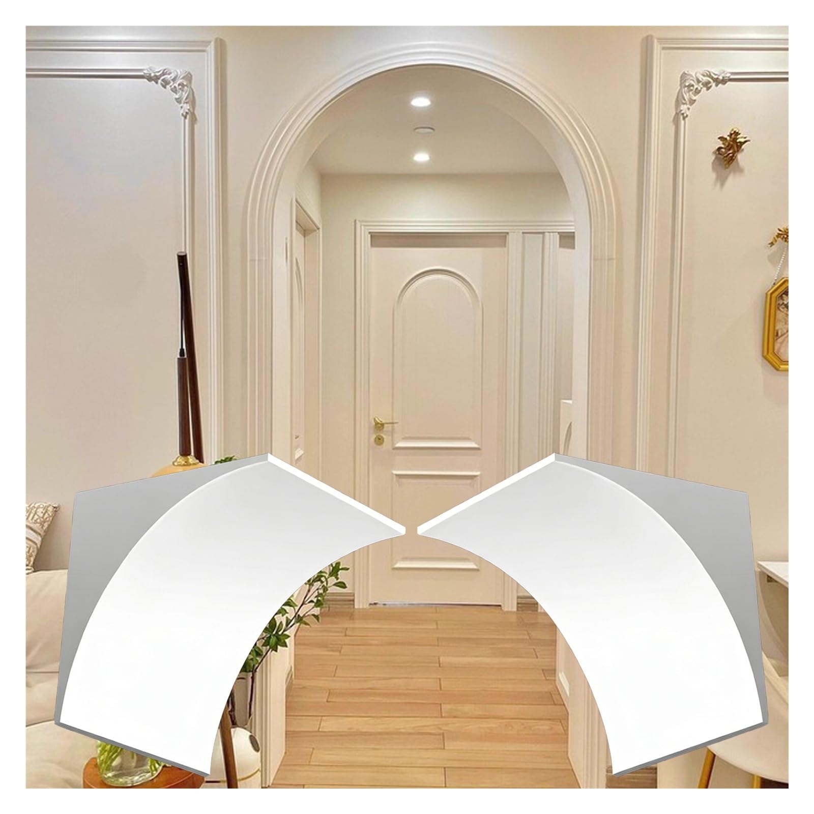 Kit d'arche en mousse EPA pour habiller une ouverture de porte incurvée
