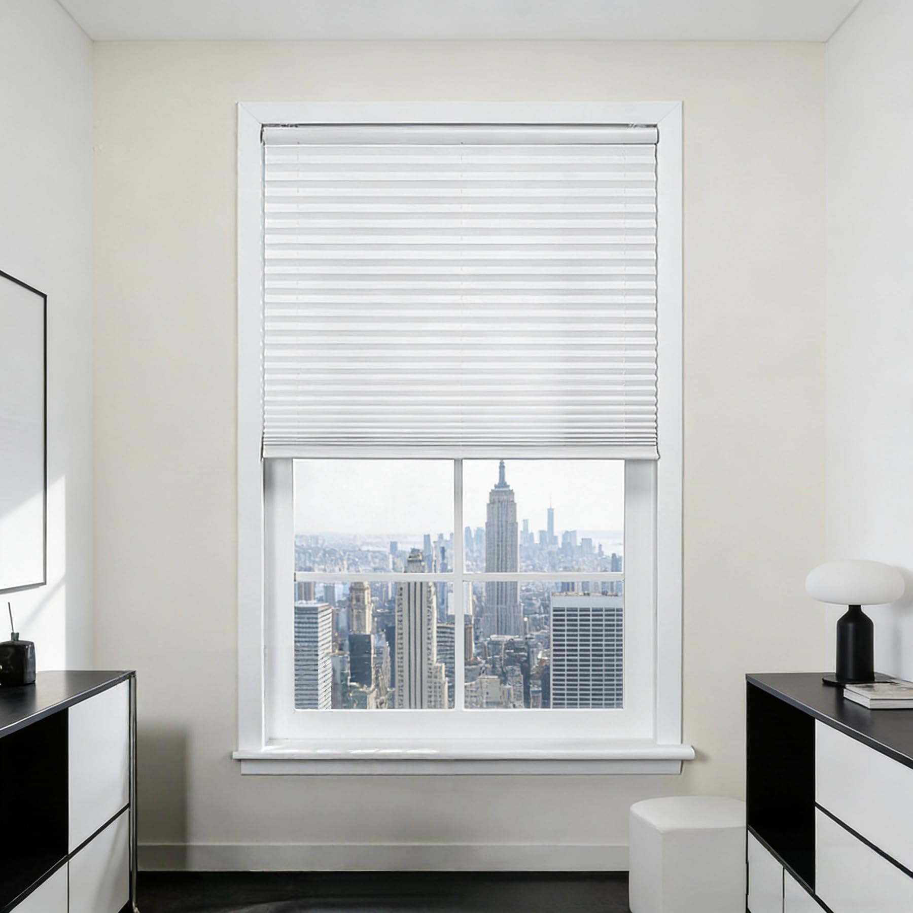 Persianas venecianas de ajuste fácil sin taladro de 108x160 cm para proteger tu hogar