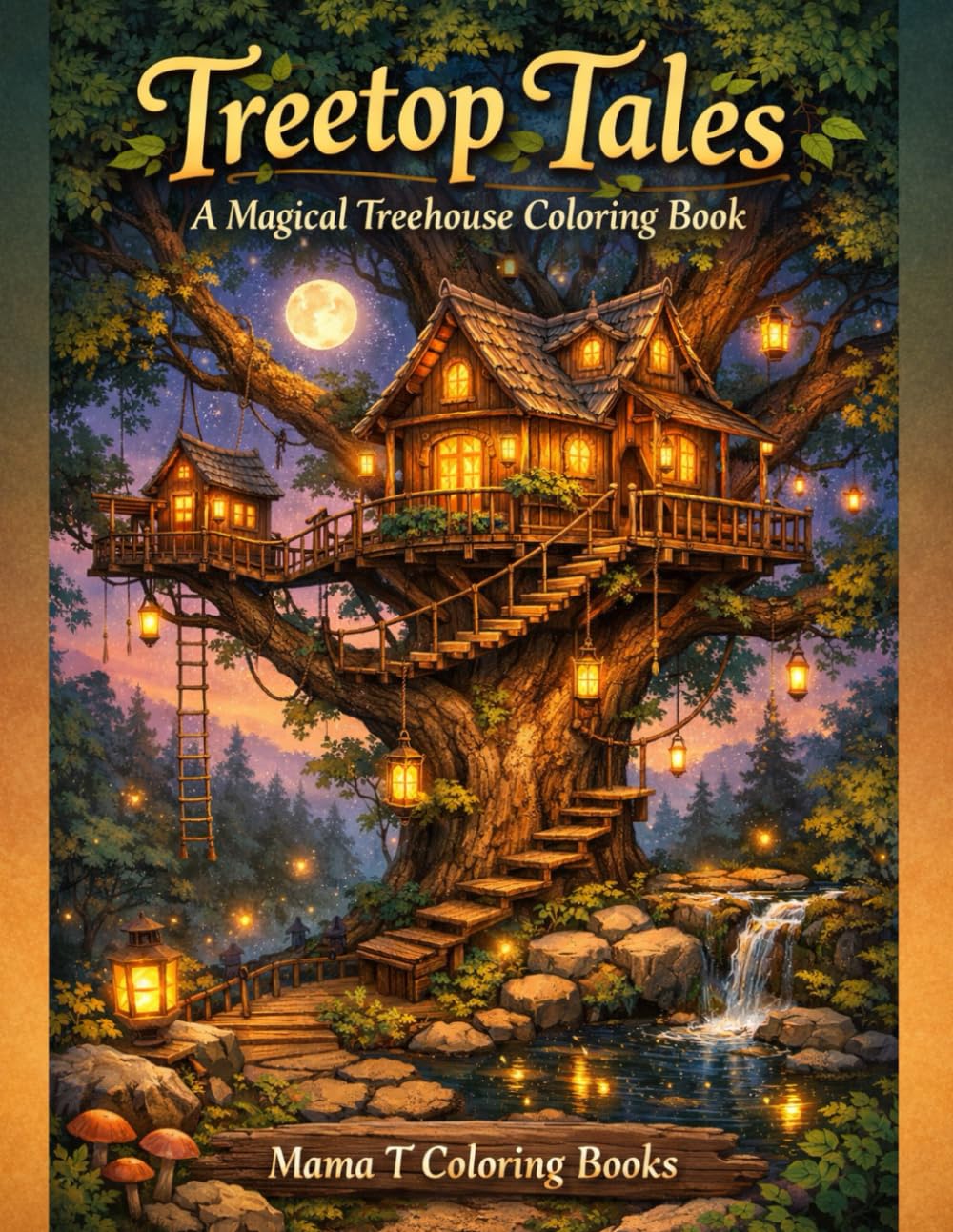 Treetop Tales: A Magical Treehouse Coloring Book: Cozy Forest Treehouses, Enchanted Tree Top House Hideaways, Fairy Lantern Cabins, Woodland Canopy ... Books: A Collection of Artful Escapes)