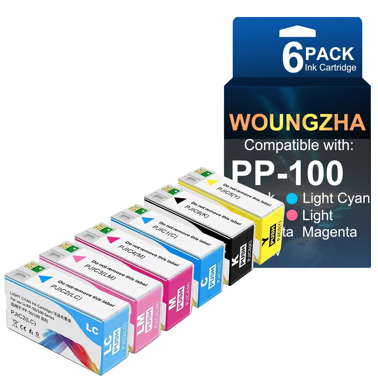 PP-100 PP-50 PJIC1 PJIC2 PJIC3 PJIC4 PJIC5 PJIC6 Cartuccia d'inchiostro Compatível com Inchiostro Pigmentato per Epson PP-100N11 PP-50BD PP-50II PP-100II PP100III 28ml