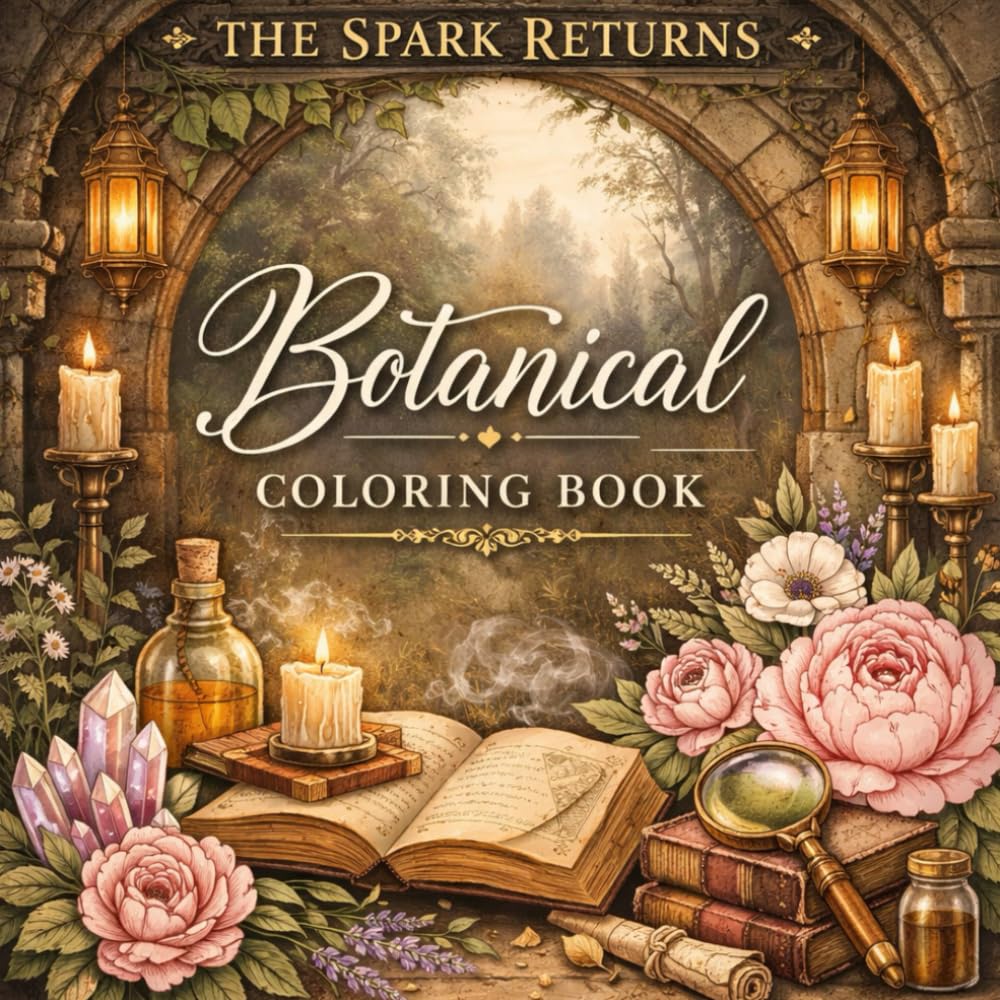 Botanical Coloring Book: A Botanical Coloring Book for Relaxation, Mindfulness, and Stress Relief (The Spark Returns)