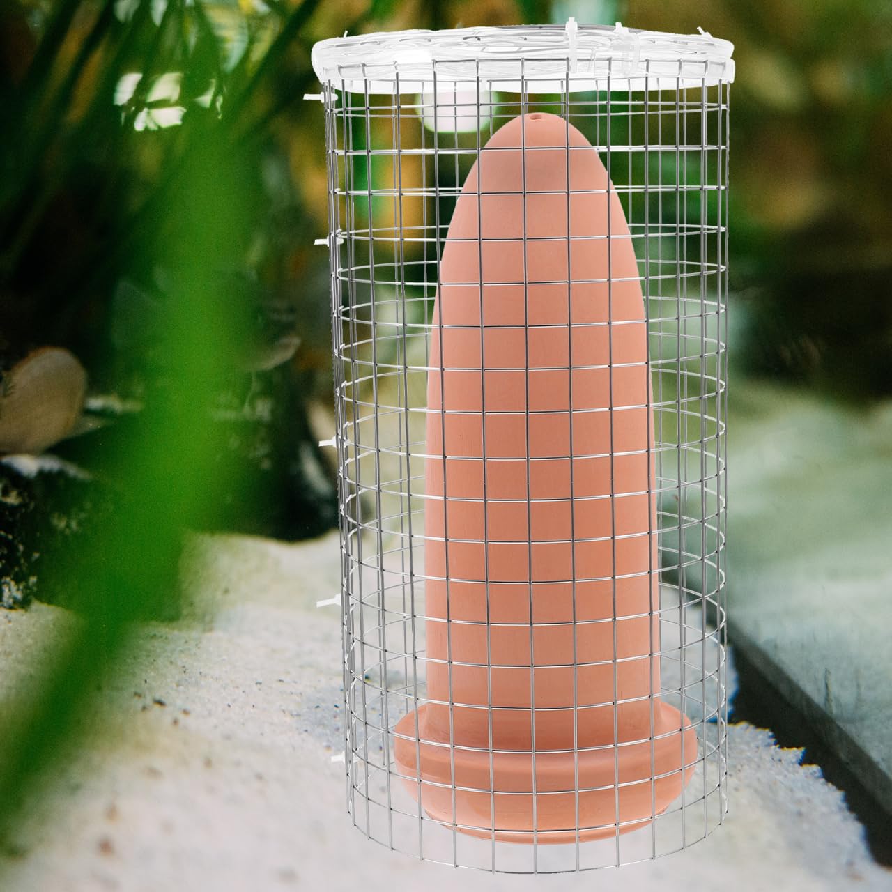 BESPORTBLE Cône d'élevage de poissons Discus - Cônes d'élevage de crevettes - Seau en céramique - Cône de frai - Ardoises - Cône de frai pour aquarium - Cône de race avec grille pour poissons anges