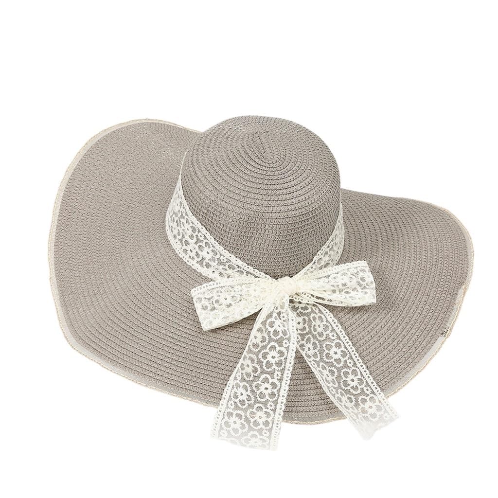 Chapeau de soleil en paille pliable femme pour valise sans plis