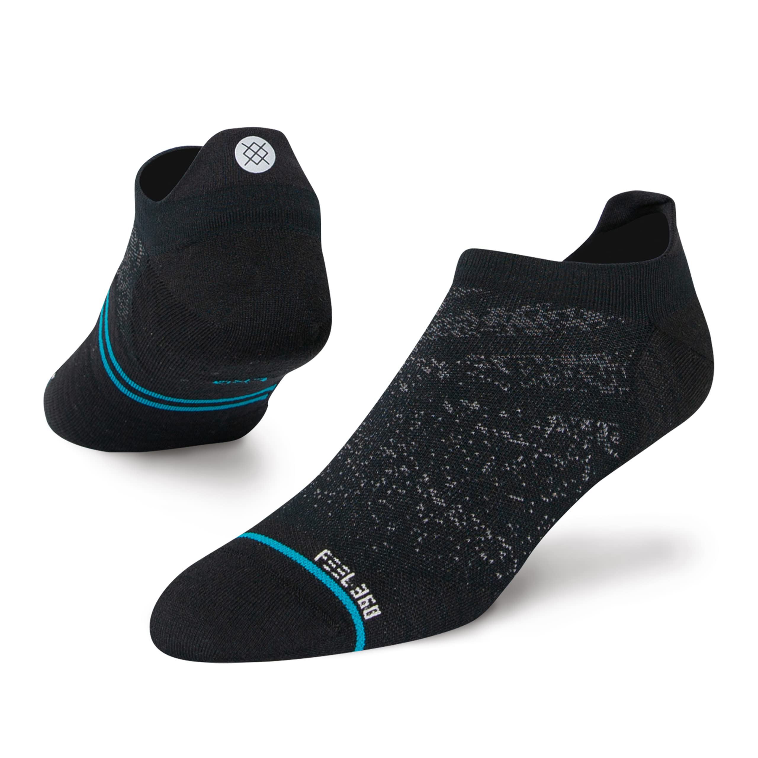 Stance Tab Sock - Ultra Tab - Freshtek x Infiknit (Black, Medium)