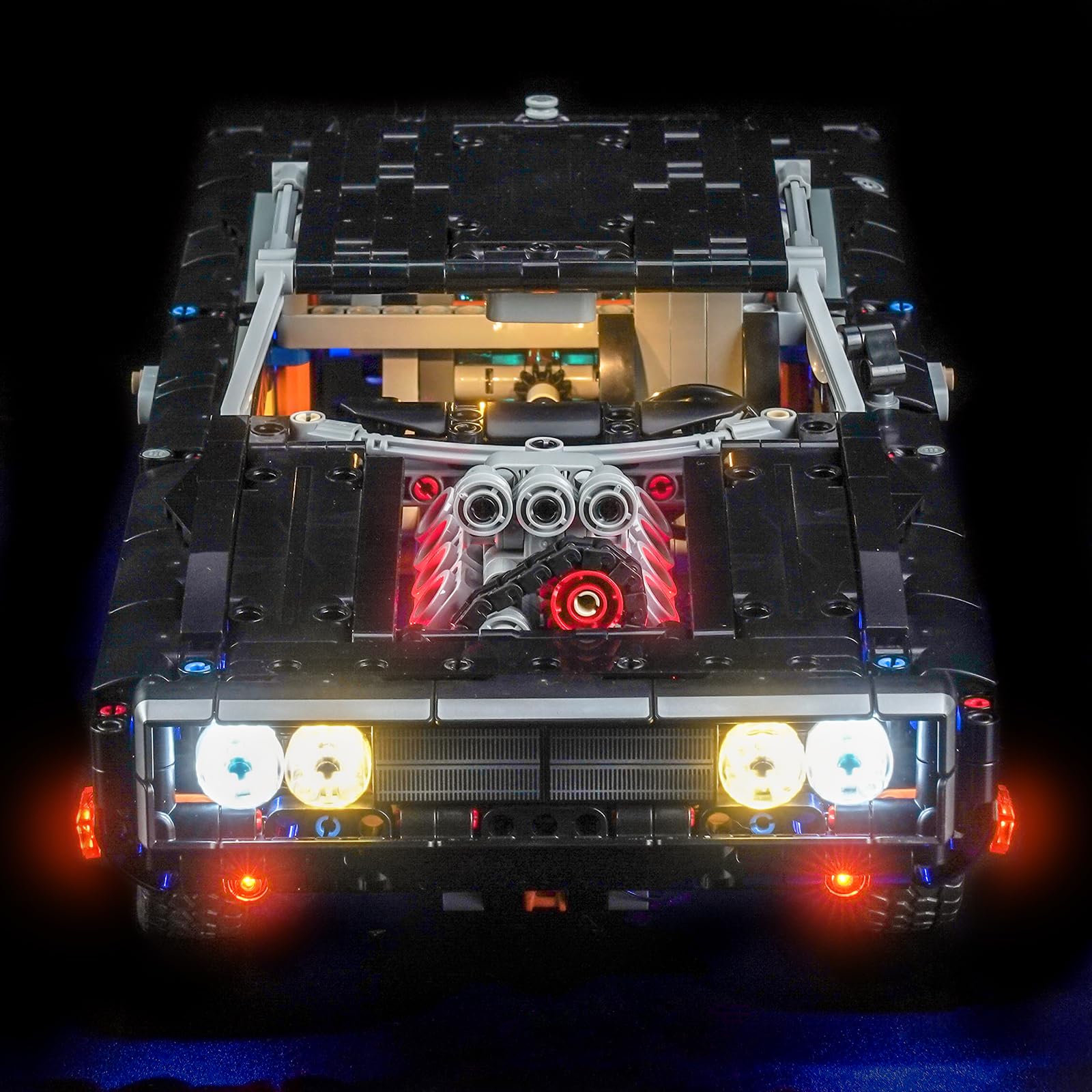 Set di luci a LED compatibile con Lego 42231 Fast and Furious Dodge Charger R/T Car (senza modello), set di illuminazione decorativa compatibile con Lego Fast and Furious Dodge Charger R/T Car modello