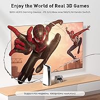 Vista 3 de Adaptador HDMI a DisplayPort 4K a 60Hz HDMI activo 2.0 macho a DP 1.2 hembra Convertidor HDMI unidireccional Cable compatible con HDCP 2.2