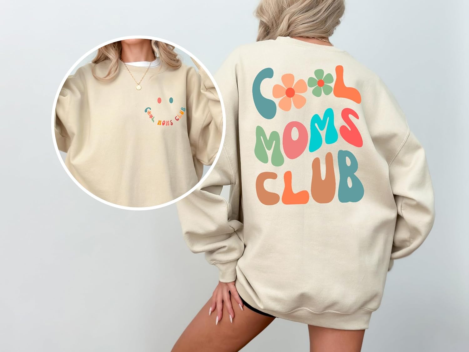 IHK Cool Moms Club Sweatshirt - Valentine's & Birthday Gift for Moms