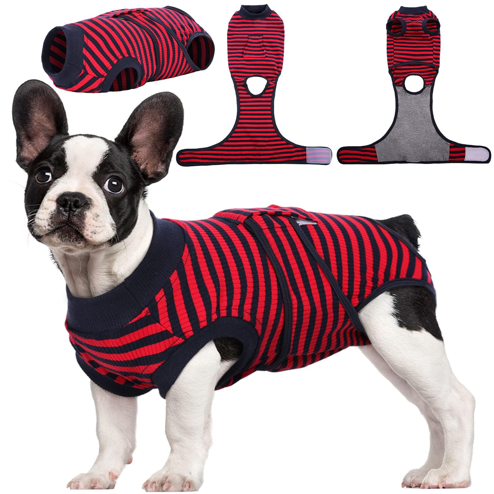 Kuoser Dog Recovery Suit Female, Dog Onesie for Surgery, Female Spay and Male Neuter Onesie for Post-Op Care, Prevent Licking Puppy Onesies — view 19
