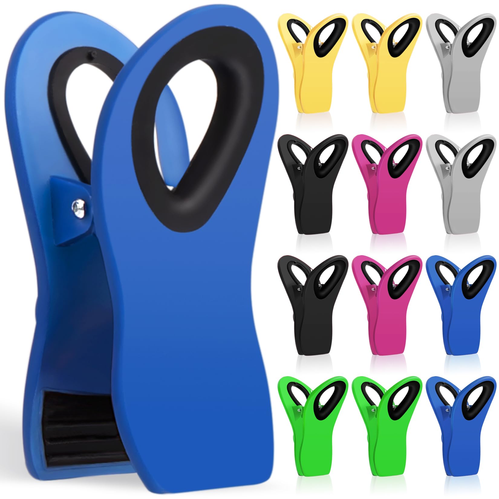 JETMORE 12 Pack Chip Clips Bag Clips Food Clip for Food Storage, Snack