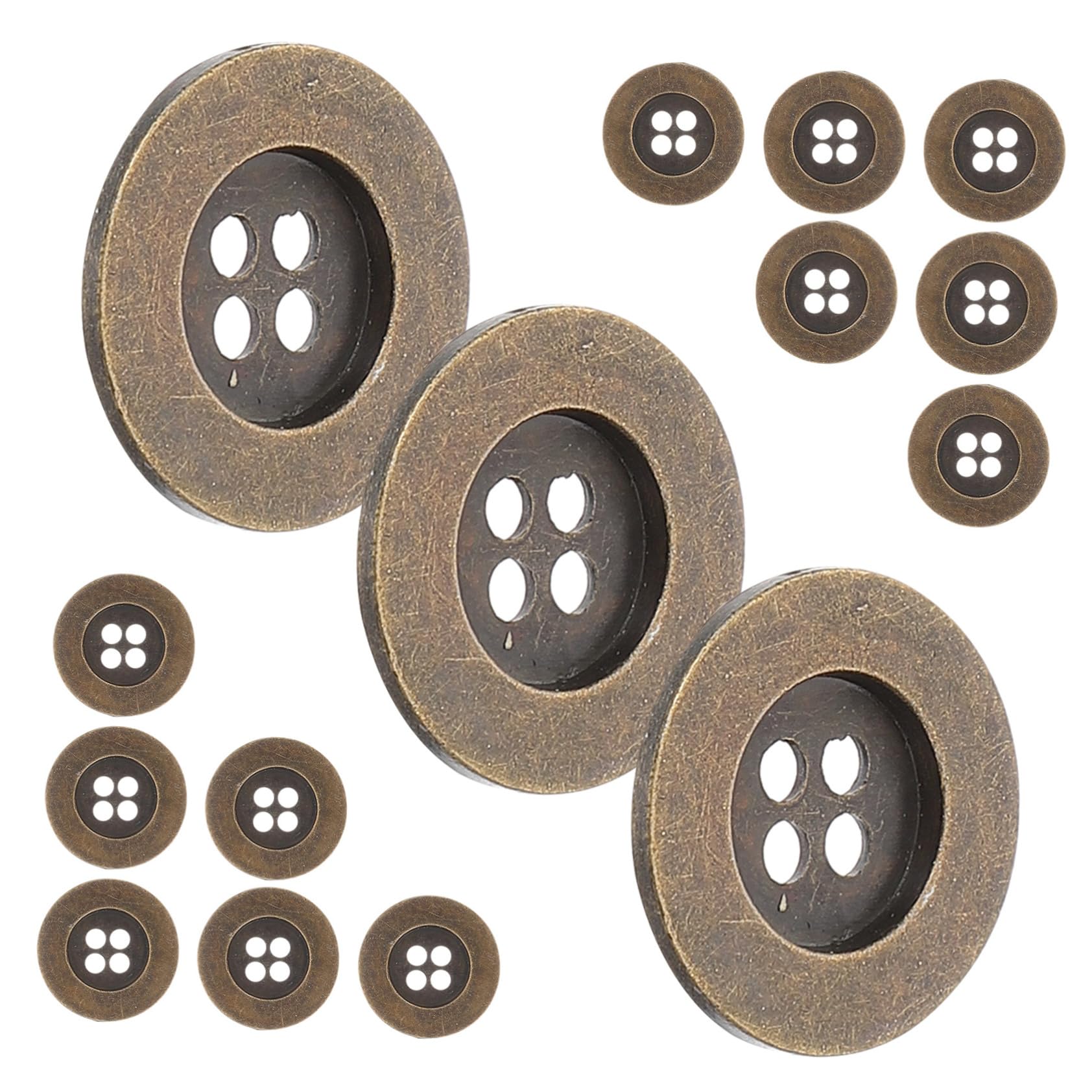 ARTIBETTER 5 Set Bottoni D'epoca Cucire Pulsanti Bottoni Assortiti Pulsante Foro Artigianali Bottone Del Cappotto Delicati Per Decoro Soprabiti Rame 20 Pezzi * 5