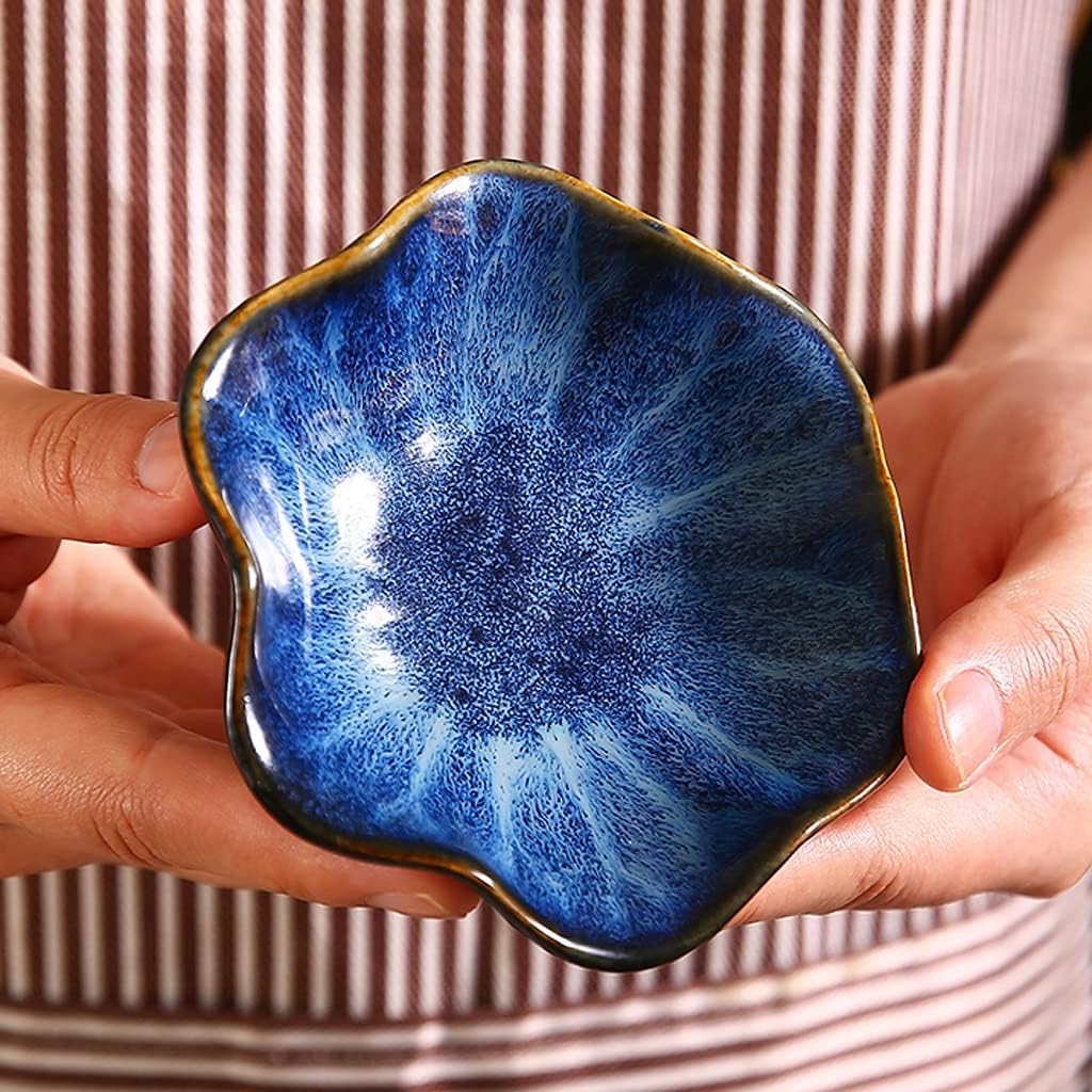 Ceramic Dessert Bowl Durable Snack Tray for Baking Desserts Ice Cream Snacks Souffle Dishes Oven Safe-6-piece Pink (Color : B)