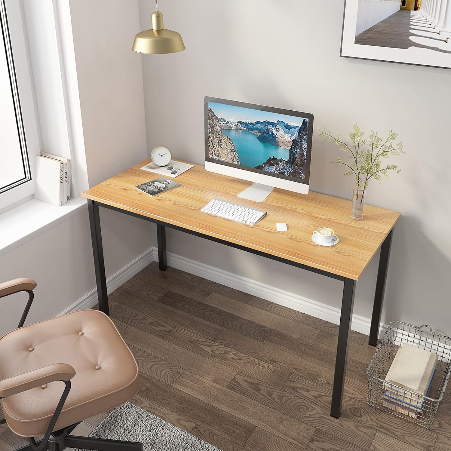Soges Computer Desk,Office Desk Writing Table Workstation Table PC Desk Modern Simple Style