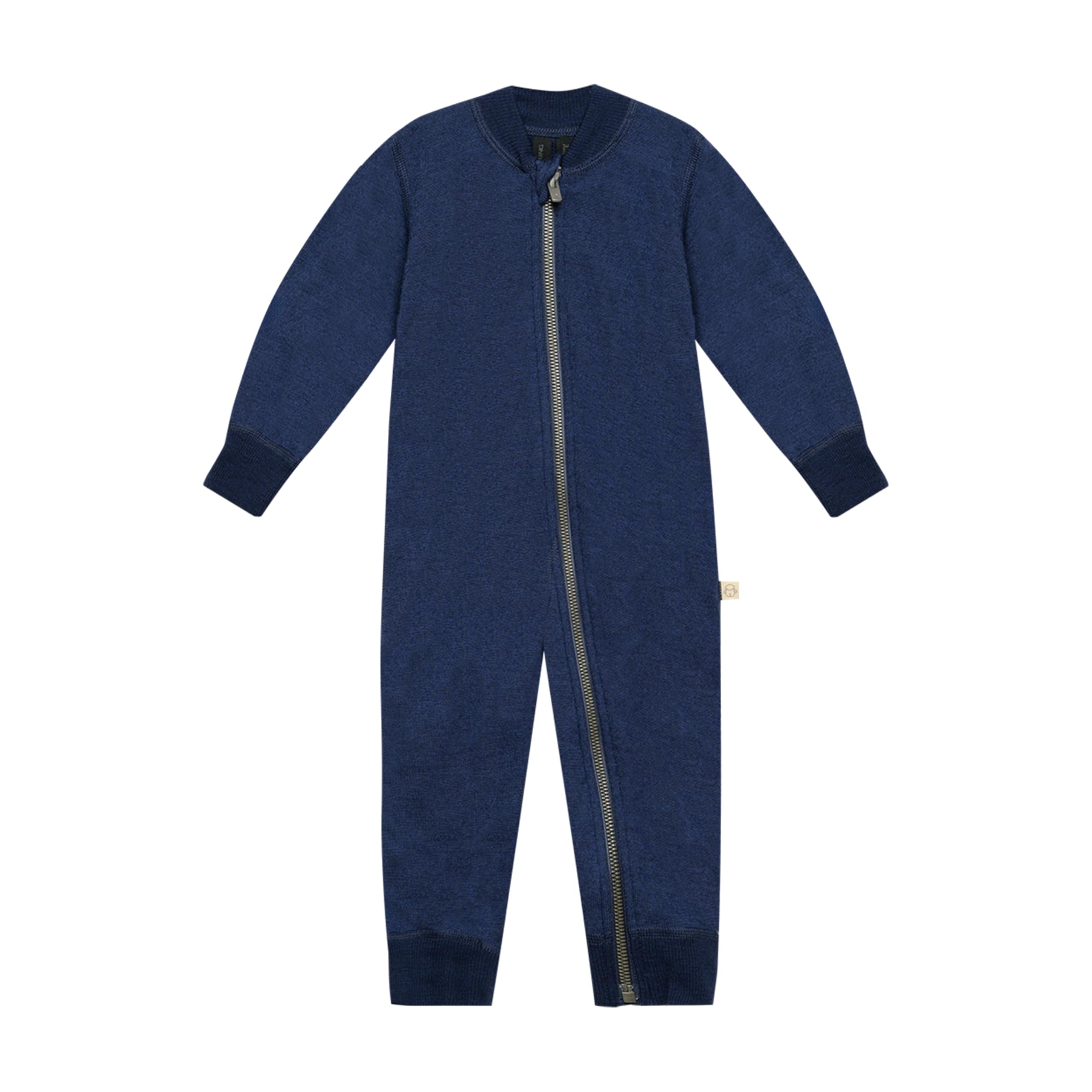 DILLING Babies' Pramsuit - Organic Merino Wool Navy 80