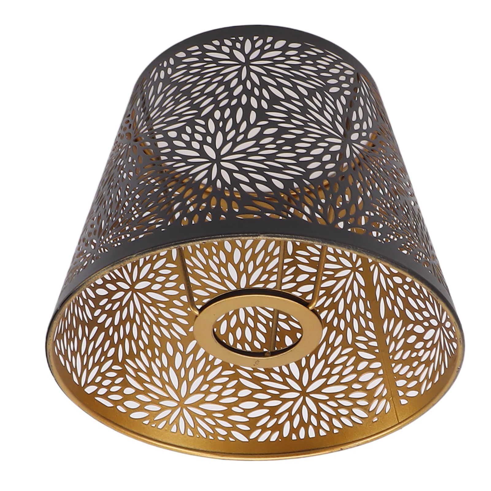 Abat-jour Conique E27 En Métal Blanc - Design Moderne Pour Lampe De Table, 19x19x15.5 Cm