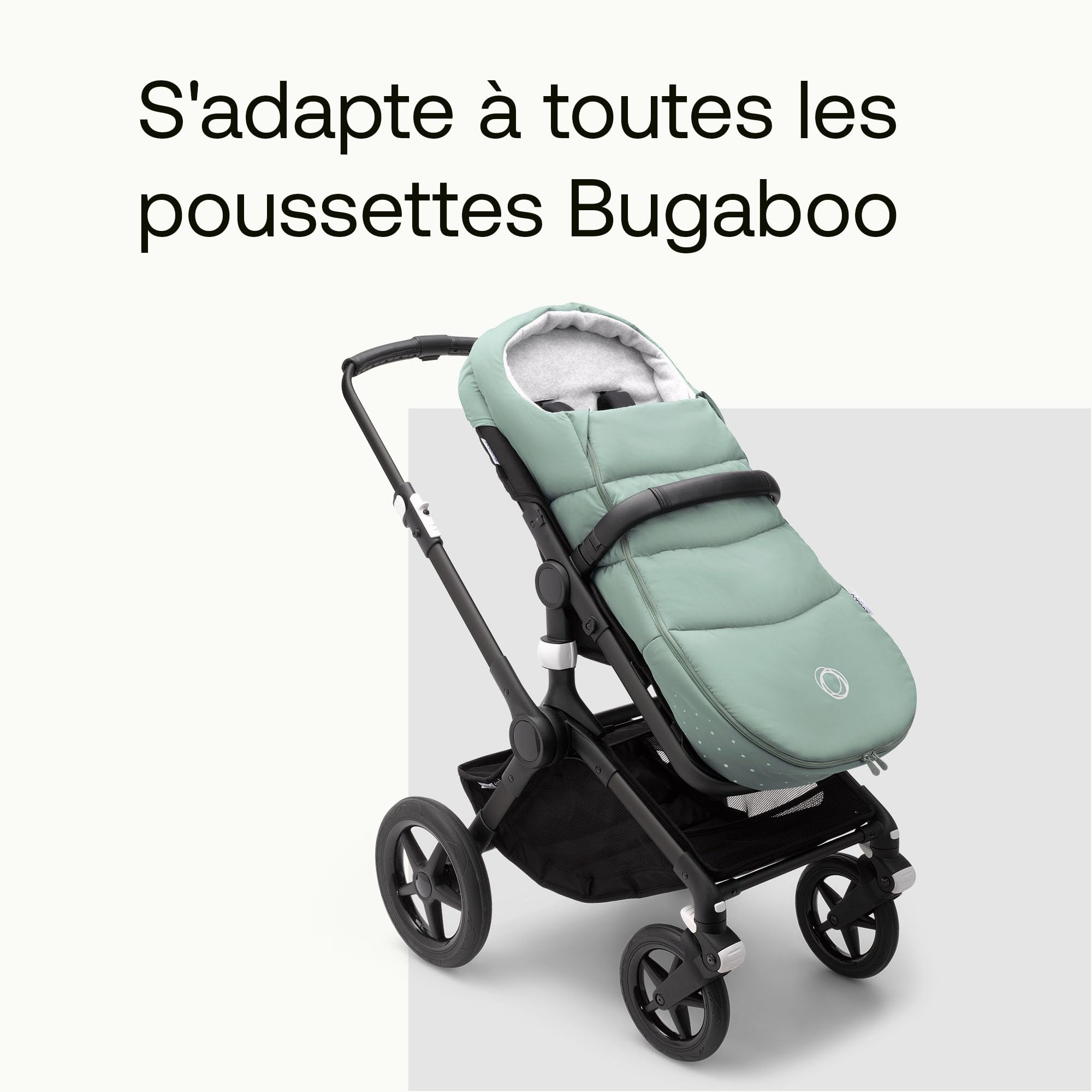Bugaboo Chancelière, Accessoire Indispensable pour Poussette, résistant à l'eau et aux intempéries, Confortable pour Les Orteils, Chaude et Respirante en Vert Sapin