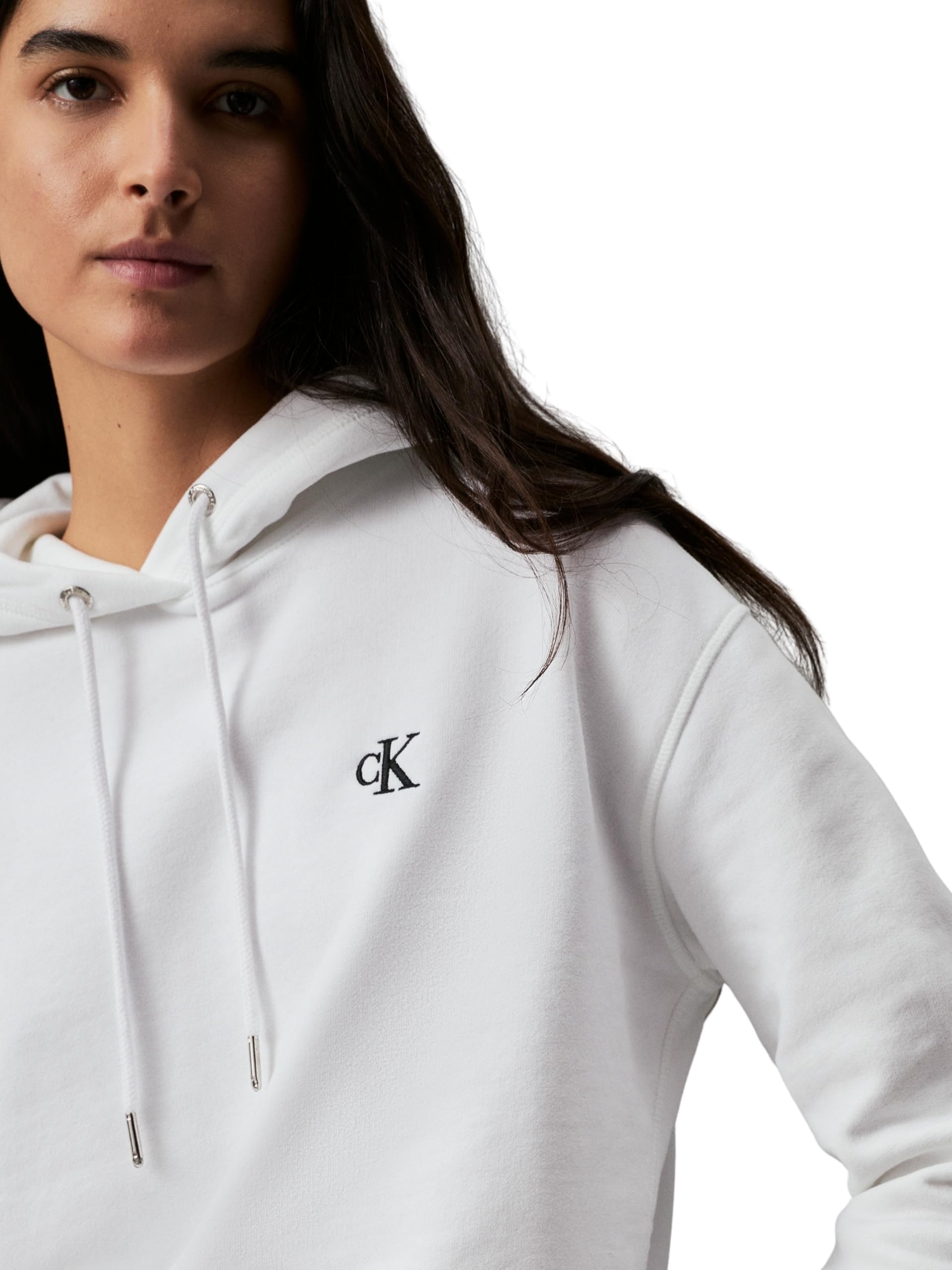 Calvin Klein Jeans Damskie inne ciężkie dzianiny, Jasnobiały, 3XL duże rozmiary wysoki