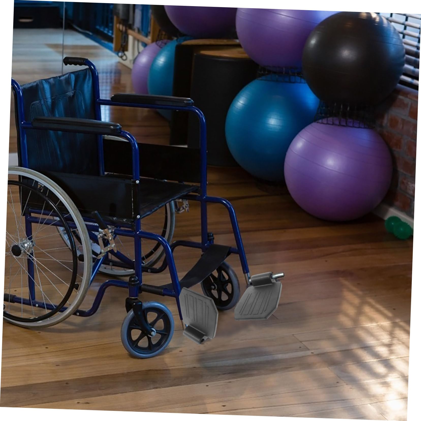 GANAZONO 2 piezas Reposapiés para de Plataforma Elevadora Ligera y Duradera para Cómodo de Pies Sillas de Ruedas Manuales y Vehículos de Movilidad Diseño Compacto y Resistente para