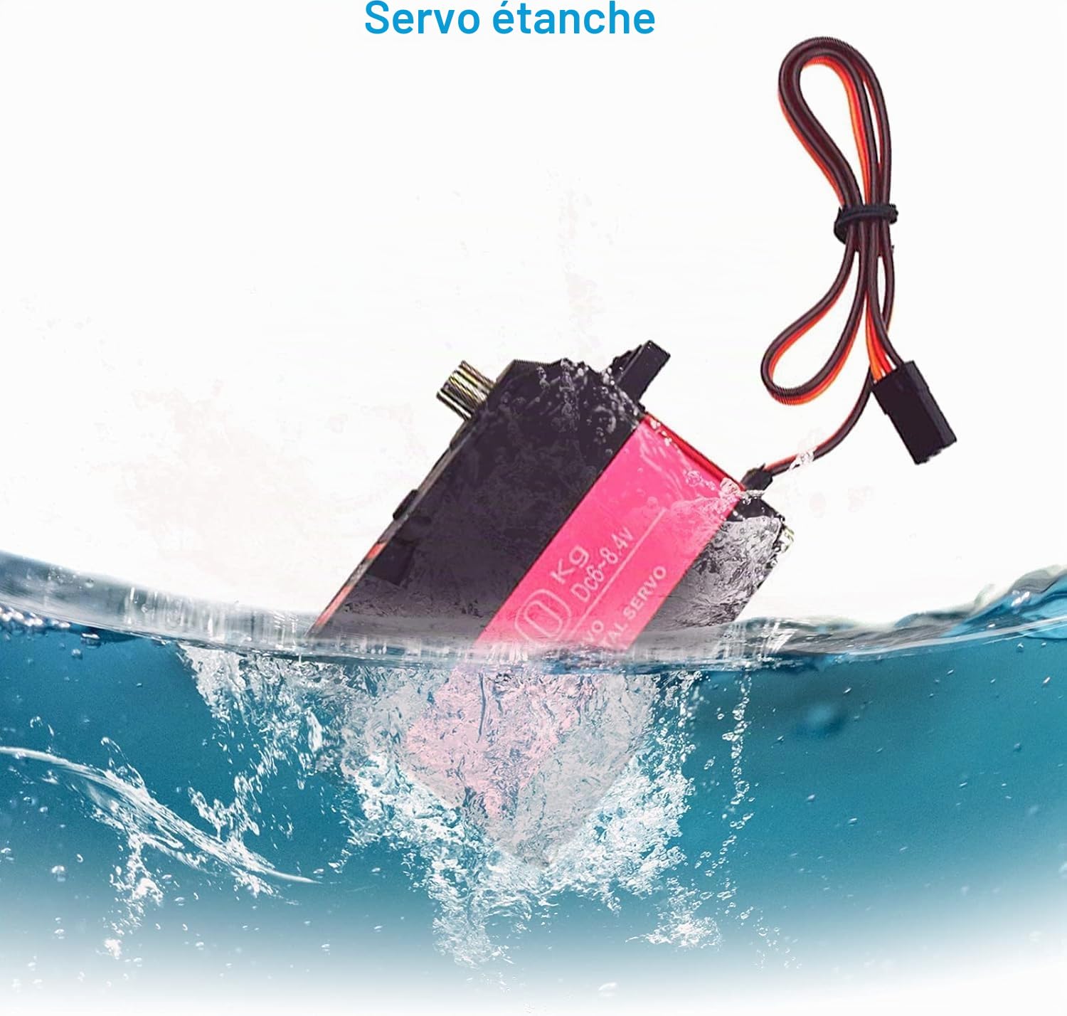 DS5160 Servomoteur,Digital Servo Servomoteur 60KG 180° Servo Numérique à Engrenages Métalliques Servo RC étanche pour 1/5 Redcat HPI Baja,Voiture Rc HéLicoptèRe Gouvernail Bateau Avion Diy Modelisme