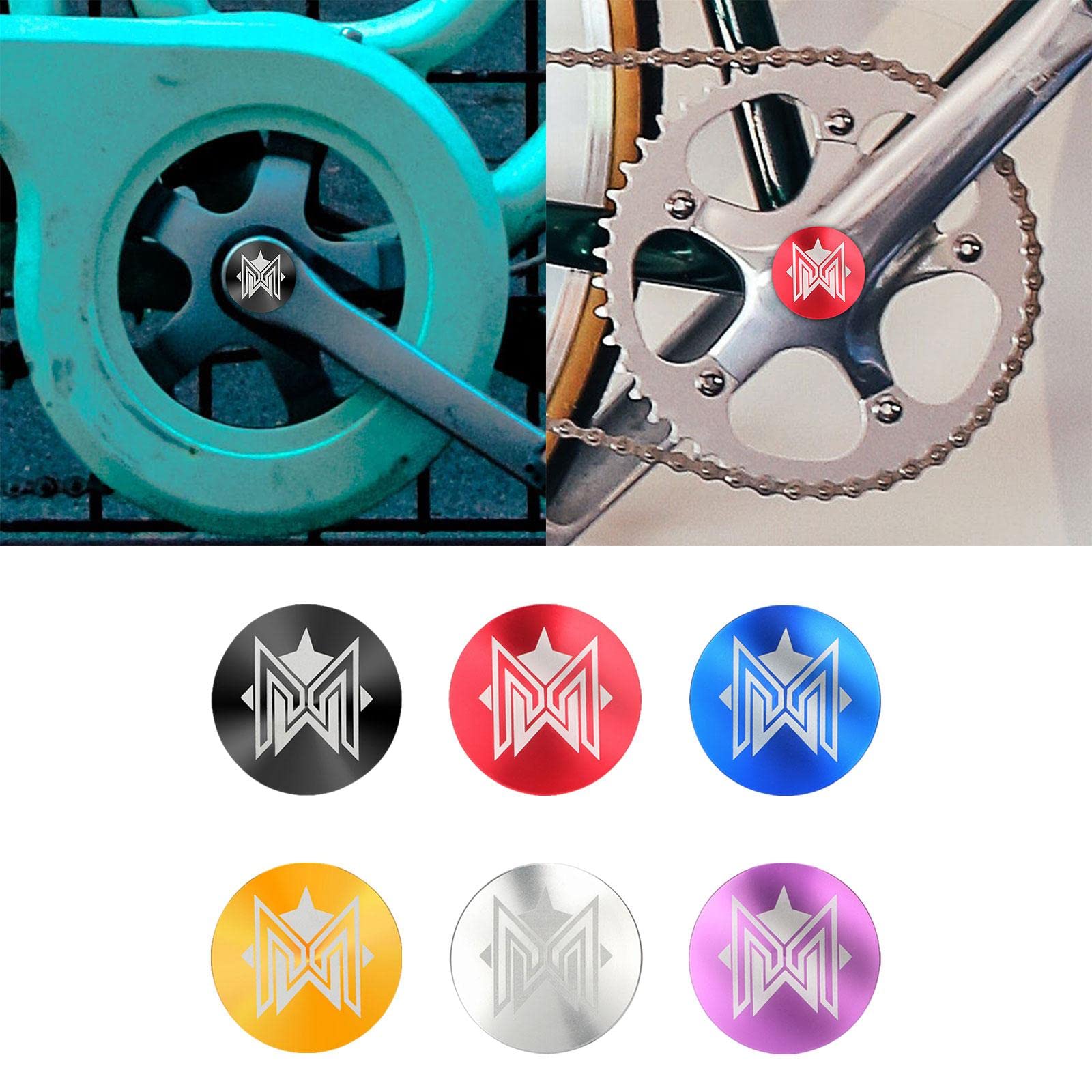 PciDinFo Bike Crank Arm Dust Aluminium avec Bouchon Central et Anneaux Caoutchouc Protection Complète Contre Rayures et Humidité Adapté pour, Argent PciDinFo Bike Crank Arm Dust Aluminium avec Bouchon Central et Anneaux Caoutchouc Protection Complète Contre Rayures et Humidité Adapté pour, Argent
