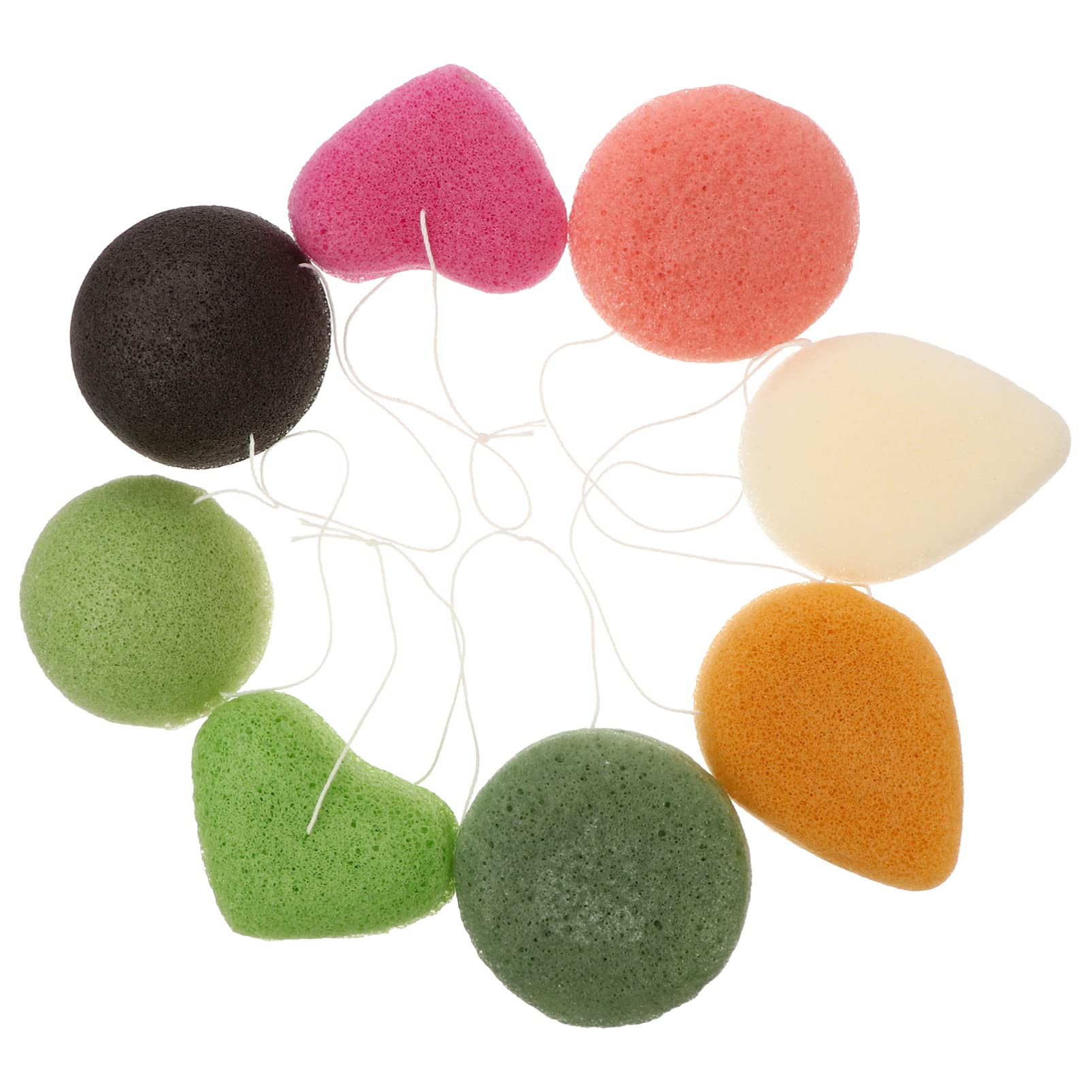 FRCOLOR Spülschwamm Stück Gesichtsreinigung Gesicht Puff Make- Up- Entfernungsschwamm Reinigungs- Peeling- Schwamm Schwamm Wiederverwendbares Make- up Schwämme