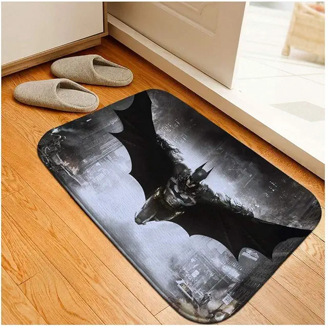Felpudo Batman Wonder Woman Antideslizante 40x60 cm para Entrada y Hogar